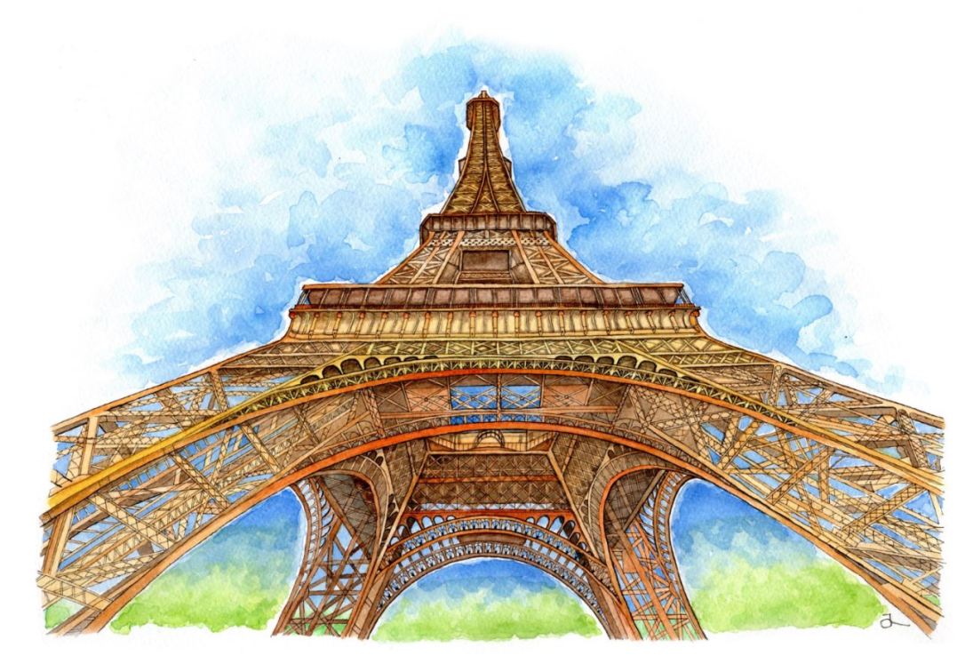 Eiffel Tower Paris France Snip