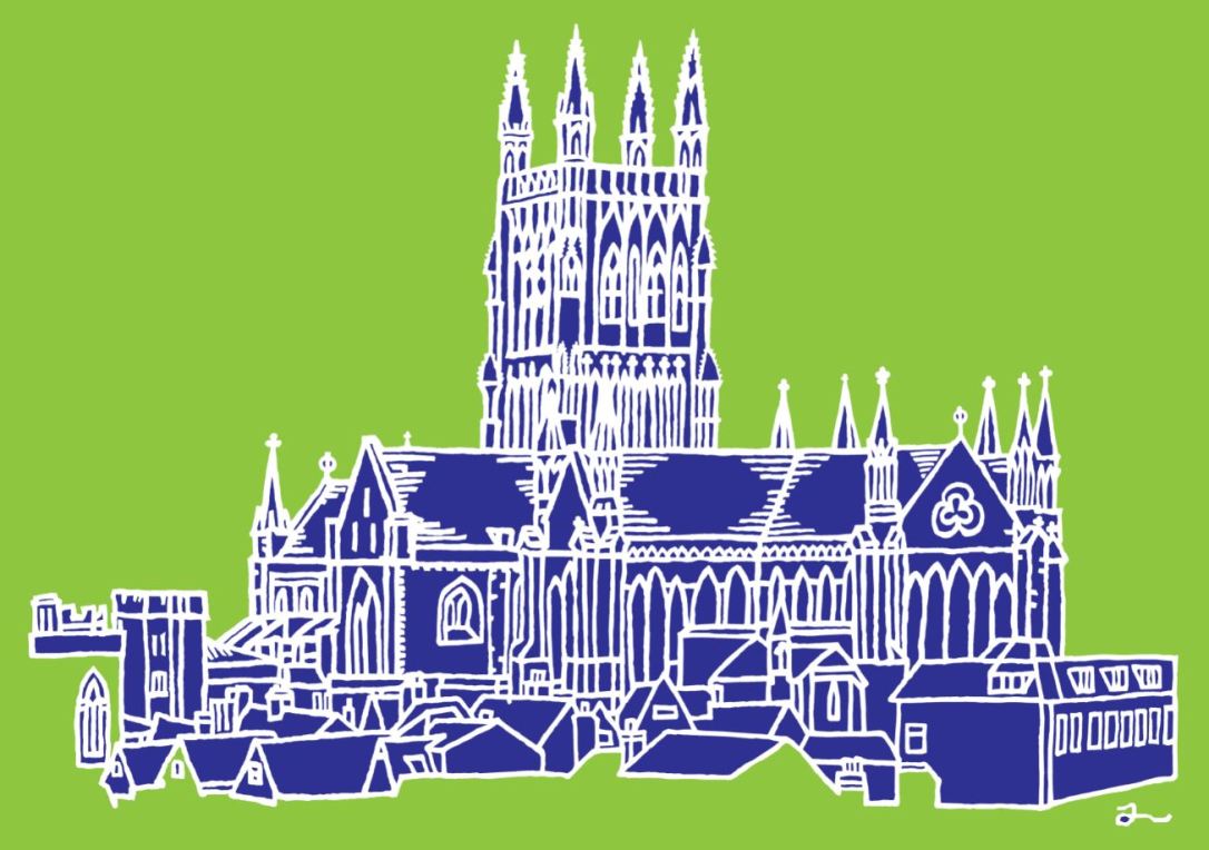 Cathedral Lime &amp; Blue A0